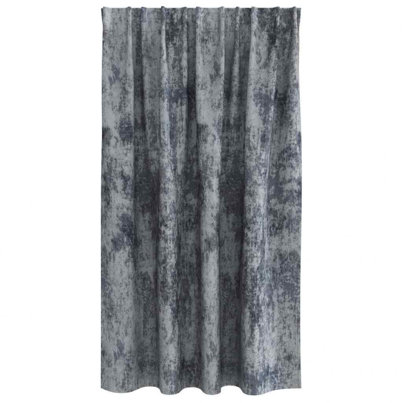 Zasłony z weluru 2 pcs Srebrnoszary 140 x 140 cm Aksamit
