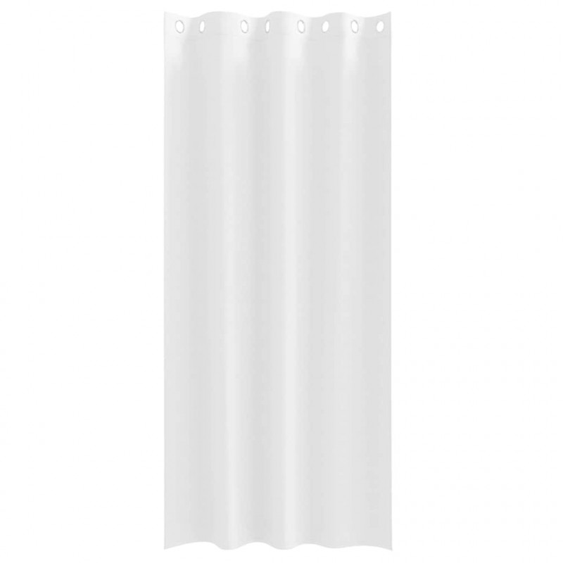 Firany blackout z kółkami 2 pcs Czysta Biała 225 x 140 cm