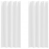 Firany blackout z kółkami 2 pcs Czysta Biała 245 x 140 cm