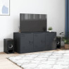 Szafka pod telewizor, antracytowa, 99x39x44 cm, stalowa