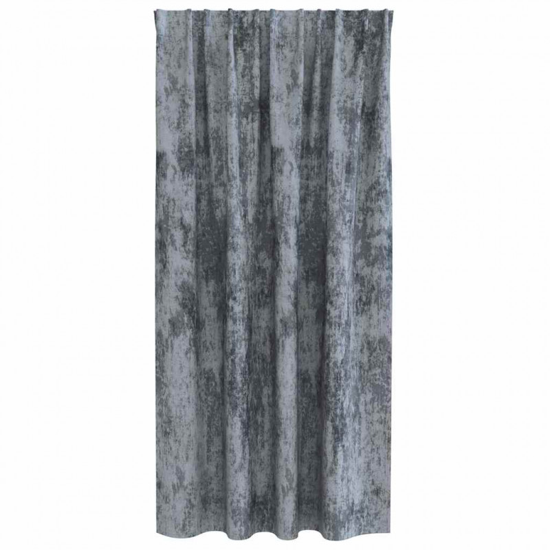 Zasłony z weluru 2 pcs Srebrnoszary 175 x 140 cm Aksamit