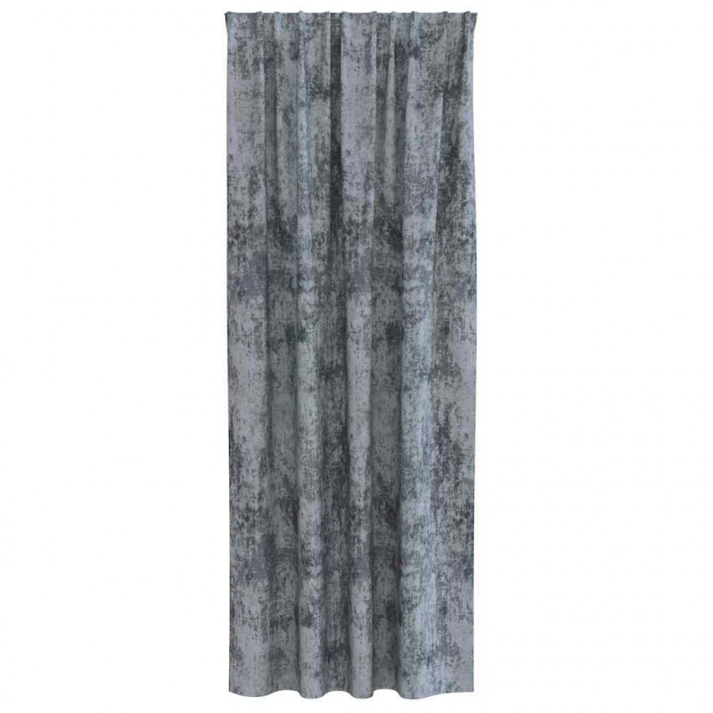Zasłony z weluru 2 pcs Srebrnoszary 245 x 140 cm Aksamit