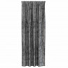 Zasłony z weluru z zasłonami 2 pcs Szary 225 x 140 cm Aksamit