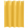 Firany blackout z kółkami 2 pcs Musztardowy Żółty 140 x 140 cm
