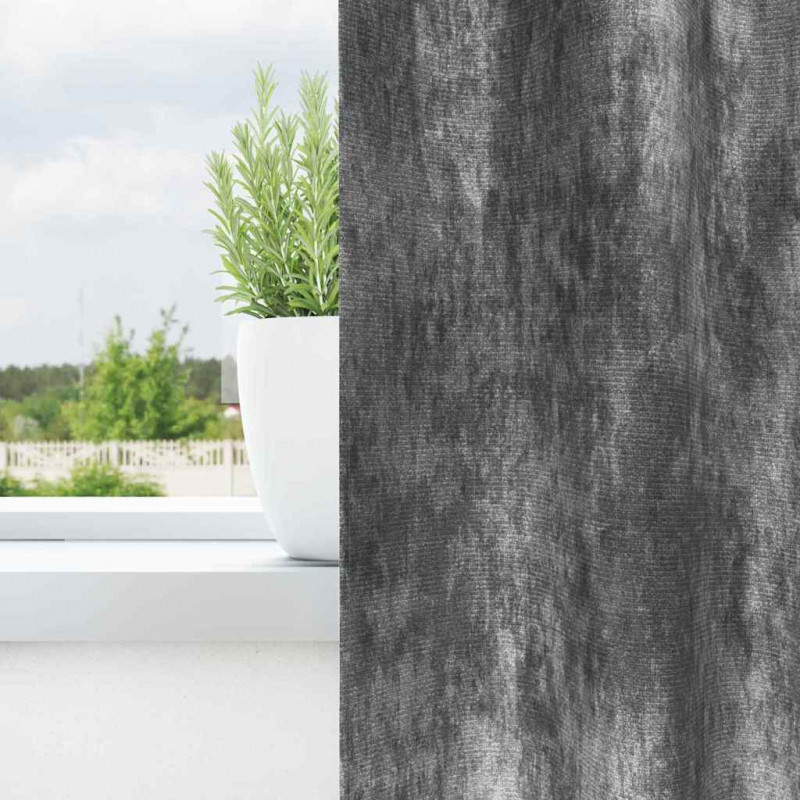 Zasłony z weluru z zasłonami 2 pcs Szary 260 x 140 cm Aksamit