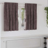 Zasłony z weluru z zasłonami 2 pcs Brązowy 140 x 140 cm Aksamit