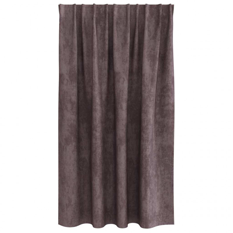 Zasłony z weluru z zasłonami 2 pcs Brązowy 140 x 140 cm Aksamit