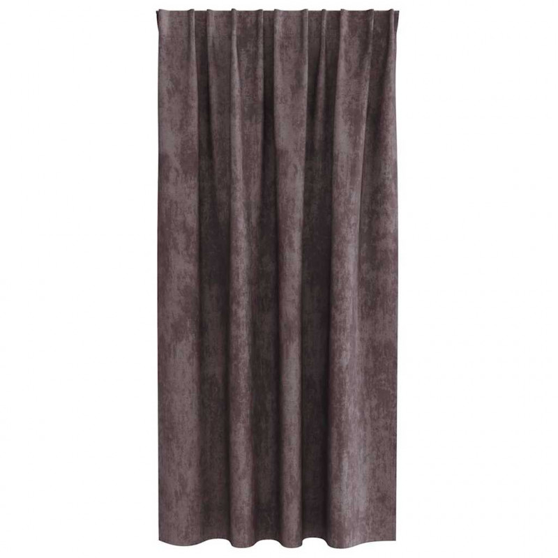 Zasłony z weluru z zasłonami 2 pcs Brązowy 175 x 140 cm Aksamit