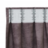 Zasłony z weluru z zasłonami 2 pcs Brązowy 175 x 140 cm Aksamit