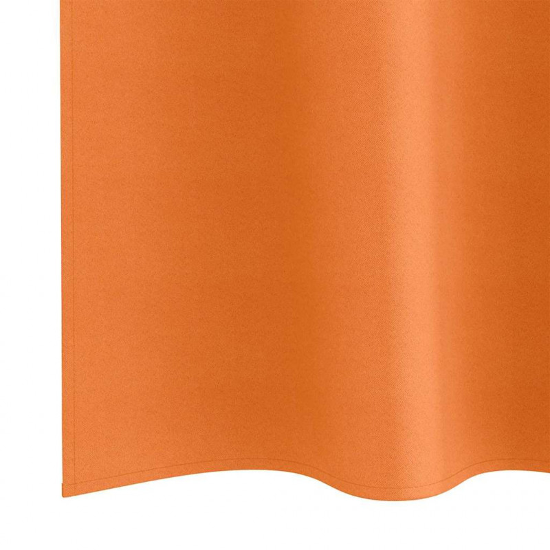 Firany blackout z kółkami 2 pcs Jasnopomarańczowy 140 x 140 cm