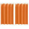 Firany blackout z kółkami 2 pcs Jasnopomarańczowy 175 x 140 cm