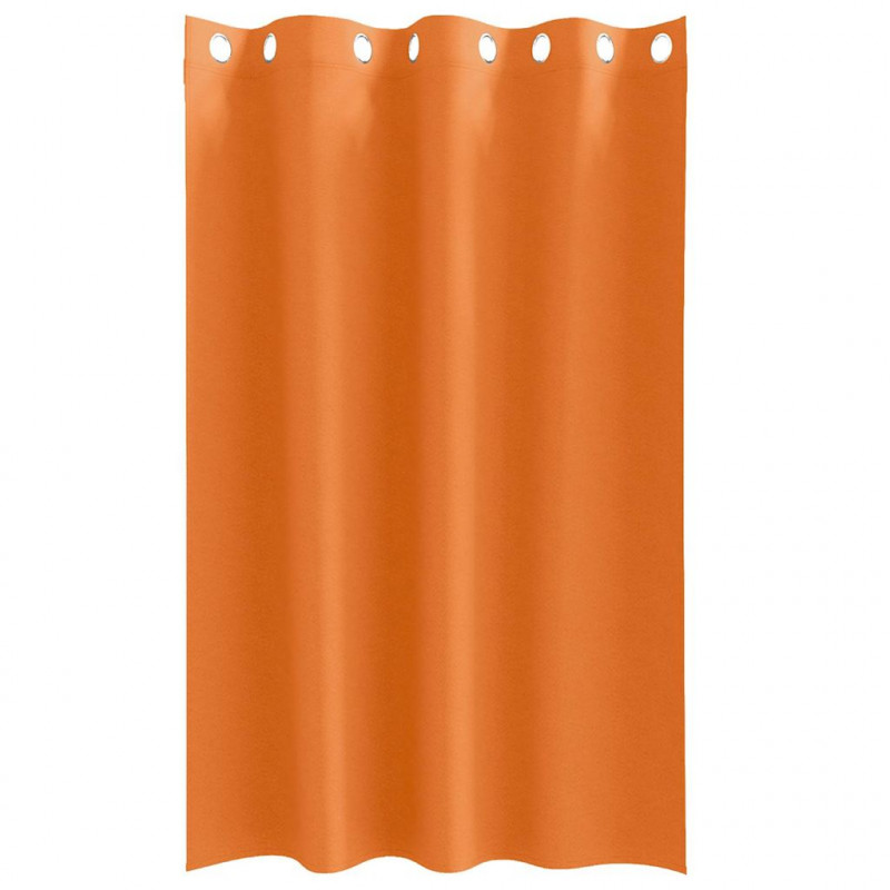 Firany blackout z kółkami 2 pcs Jasnopomarańczowy 175 x 140 cm