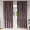 Zasłony z weluru z zasłonami 2 pcs Brązowy 260 x 140 cm Aksamit