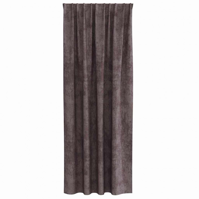 Zasłony z weluru z zasłonami 2 pcs Brązowy 260 x 140 cm Aksamit