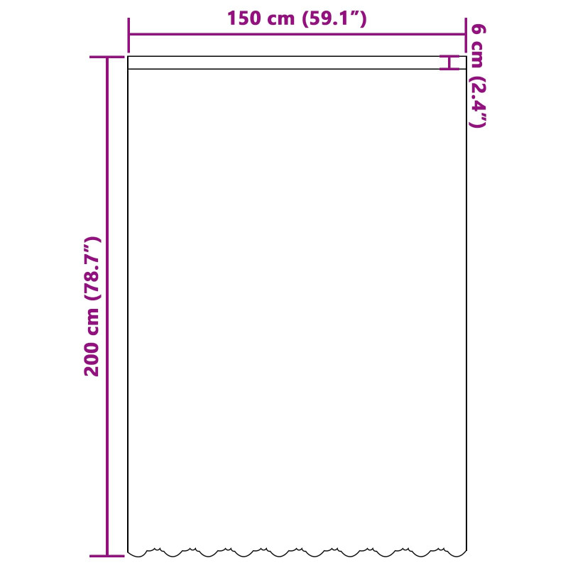 Firanka Koronkowa z zasłonami Biały 200 x 150 cm Poliester