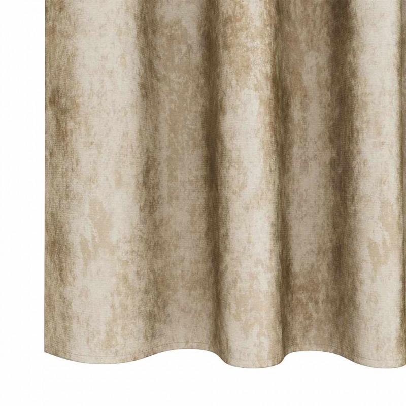 Zasłony z weluru z zasłonami 2 pcs Kremowy 140 x 140 cm Aksamit