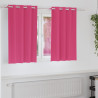 Firany blackout z kółkami 2 pcs Jasnoróżowy 140 x 140 cm