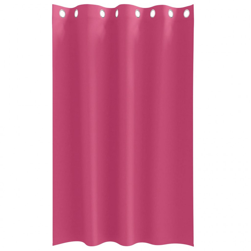 Firany blackout z kółkami 2 pcs Jasnoróżowy 175 x 140 cm