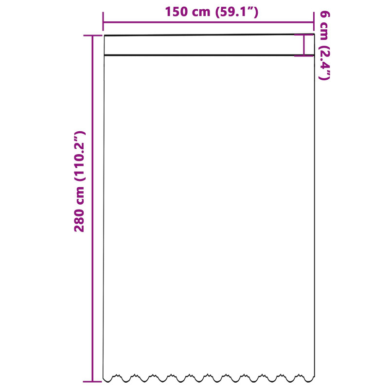Firanka Koronkowa z zasłonami Biały 280 x 150 cm Poliester