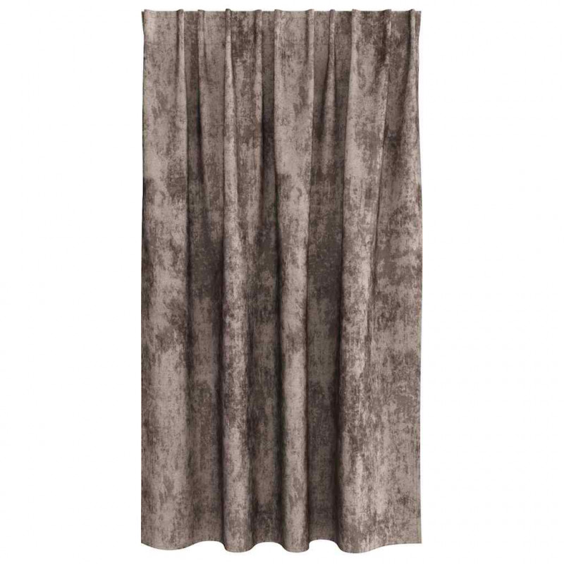 Zasłony z weluru 2 pcs Cappuccino 140 x 140 cm Aksamit