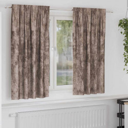 Zasłony z weluru 2 pcs Cappuccino 175 x 140 cm Aksamit