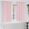 Firany blackout z kółkami 2 pcs Dziecięcy róż 175 x 140 cm