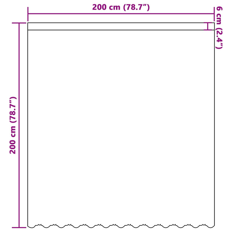 Firanka Koronkowa z zasłonami Biały 200 x 200 cm Poliester