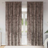 Zasłony z weluru 2 pcs Cappuccino 260 x 140 cm Aksamit