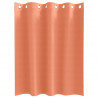 Firany blackout z kółkami 2 pcs terakota 140 x 140 cm Poliester