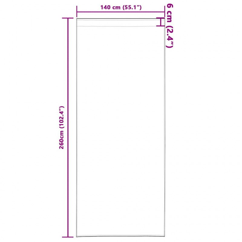 Zasłony z weluru 2 pcs Cappuccino 260 x 140 cm Aksamit