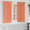 Firany blackout z kółkami 2 pcs terakota 175 x 140 cm Poliester