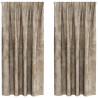 Zasłony z weluru 2 pcs szampański 175 x 140 cm Aksamit