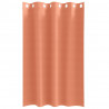 Firany blackout z kółkami 2 pcs terakota 175 x 140 cm Poliester