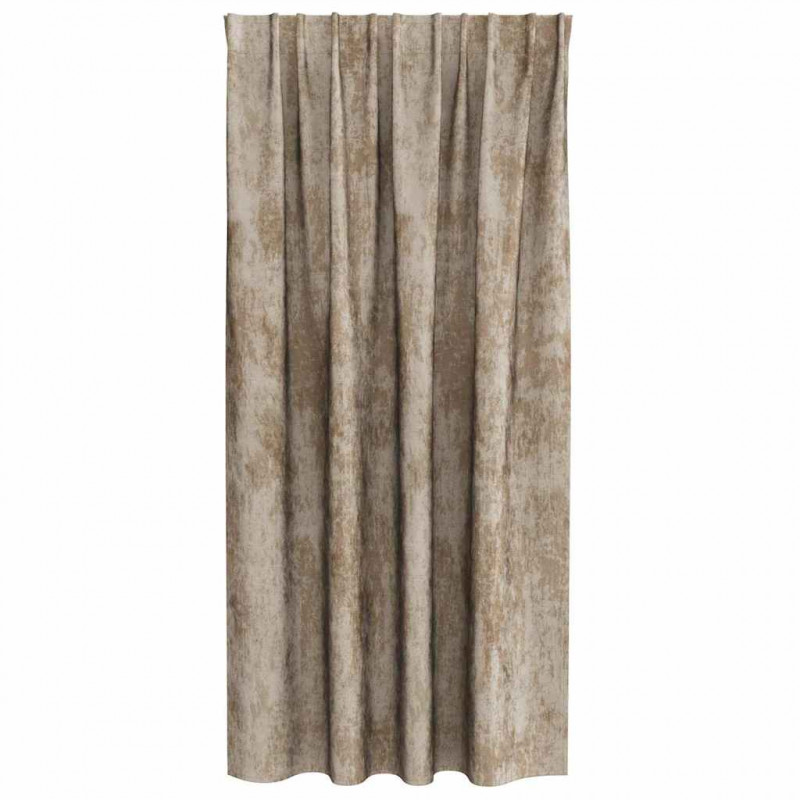 Zasłony z weluru 2 pcs szampański 175 x 140 cm Aksamit