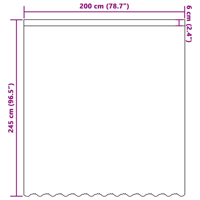 Firanka Koronkowa z zasłonami Biały 245 x 200 cm Poliester
