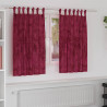 Zasłony z weluru 2 pcs Czerwone wino 140 x 140 cm Aksamit