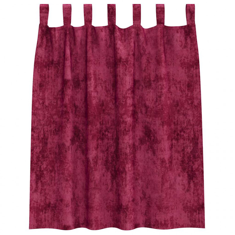 Zasłony z weluru 2 pcs Czerwone wino 140 x 140 cm Aksamit