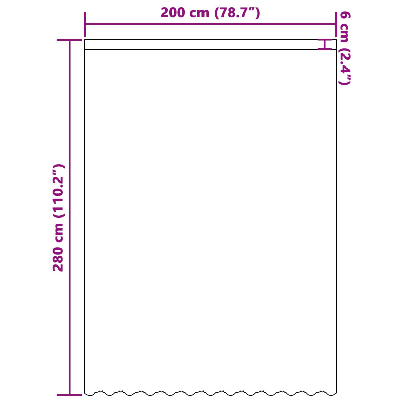 Firanka Koronkowa z zasłonami Biały 280 x 200 cm Poliester