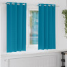 Firany blackout z kółkami 2 pcs Turkusowy 175 x 140 cm