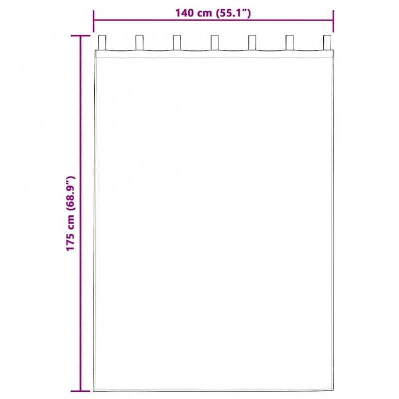 Zasłony z weluru 2 pcs czerwone wino 175 x 140 cm Aksamit