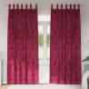Zasłony z weluru 2 pcs czerwone wino 245 x 140 cm Aksamit