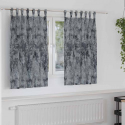 Zasłony z weluru 2 pcs Srebrnoszary 140 x 140 cm Aksamit