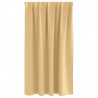 Firany blackout z kółkami 2 pcs Beżowy 140 x 140 cm Poliester
