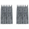 Zasłony z weluru 2 pcs Srebrnoszary 175 x 140 cm Aksamit