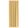 Firany blackout z kółkami 2 pcs Beżowy 245 x 140 cm Poliester