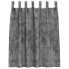 Zasłony z weluru z zasłonami 2 pcs Szary 140 x 140 cm Aksamit