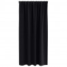 Firany blackout z kółkami 2 pcs Czarny 175 x 140 cm Poliester