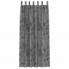 Zasłony z weluru z zasłonami 2 pcs Szary 225 x 140 cm Aksamit