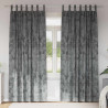 Zasłony z weluru z zasłonami 2 pcs Szary 245 x 140 cm Aksamit