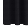 Firany blackout z kółkami 2 pcs Czarny 245 x 140 cm Poliester